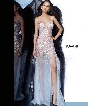 Jovani 02047 prom dress images.  Jovani 02047 is available in these colors: Light Blue.