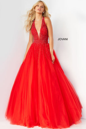 Jovani 06598 Red prom dresses images.