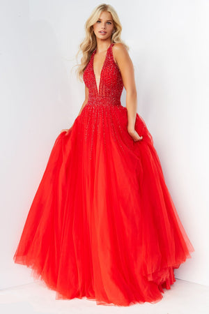 Jovani 06598 Red prom dresses images.