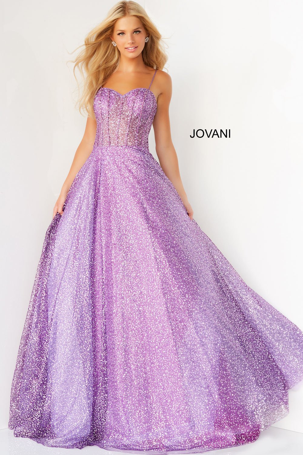 open lace back dress Jovani Prom Dress 44511  Alexandra's Boutique