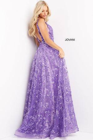Jovani 08422 prom dress images.  Jovani style 08422 is available in these colors: Purple.