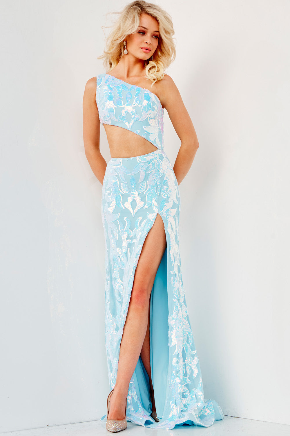 chinese dress ladies FairOnly M368 Women's Colorblock Bridal Wedding Dress (XXXL, White Turquoise)  at Amazon Women's Clothing store