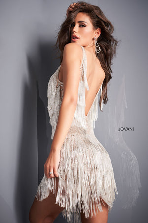 Jovani 4001 prom dress images.  Jovani 4001 is available in these colors: Nude Silver.