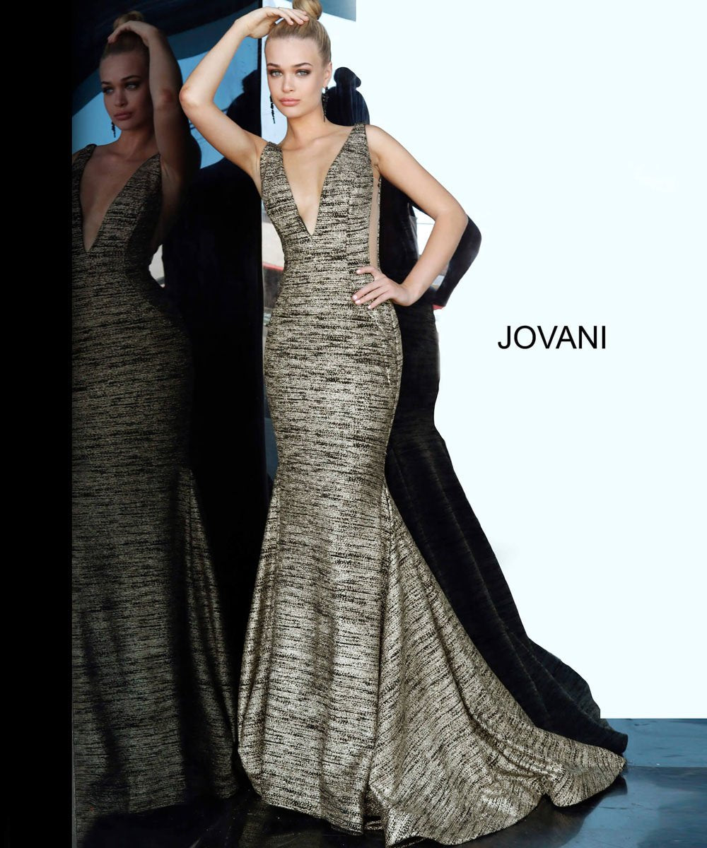 Jovani 47075 prom dress images. Jovani 47075 is available in these colors: Berry, Black Gold, Blush, Black Multi, Fuchsia, Gunmetal, Jade, Light Blue, Mauve, Navy, Ocean, Peacock, Red, Sage, Soft Blue Silver, White, Wine, Yellow Silver.