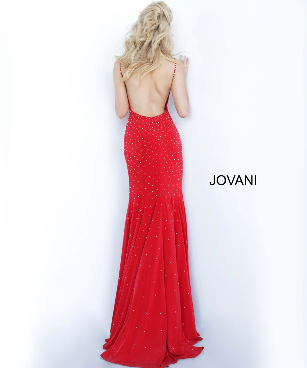 Jovani 63563 prom dress images. Jovani 63563 is available in these colors: Black, Blush, Light Blue, Navy, Olive, Red, White.