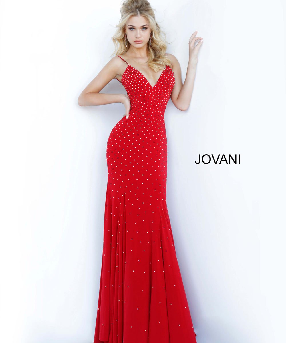 Jovani 63563 prom dress images. Jovani 63563 is available in these colors: Black, Blush, Light Blue, Navy, Olive, Red, White.