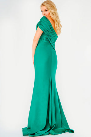 Jovani JVN22338  prom dress images.  Jovani style JVN22338 is available in these colors: Navy, Emerald, Hot Pink, Light Blue, Purple.
