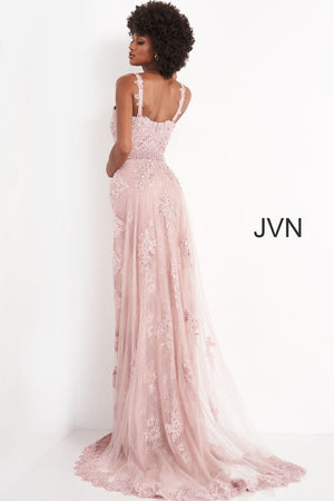 Jovani JVN2444 prom dress images.  Jovani JVN2444 is available in these colors: Dusty Rose.