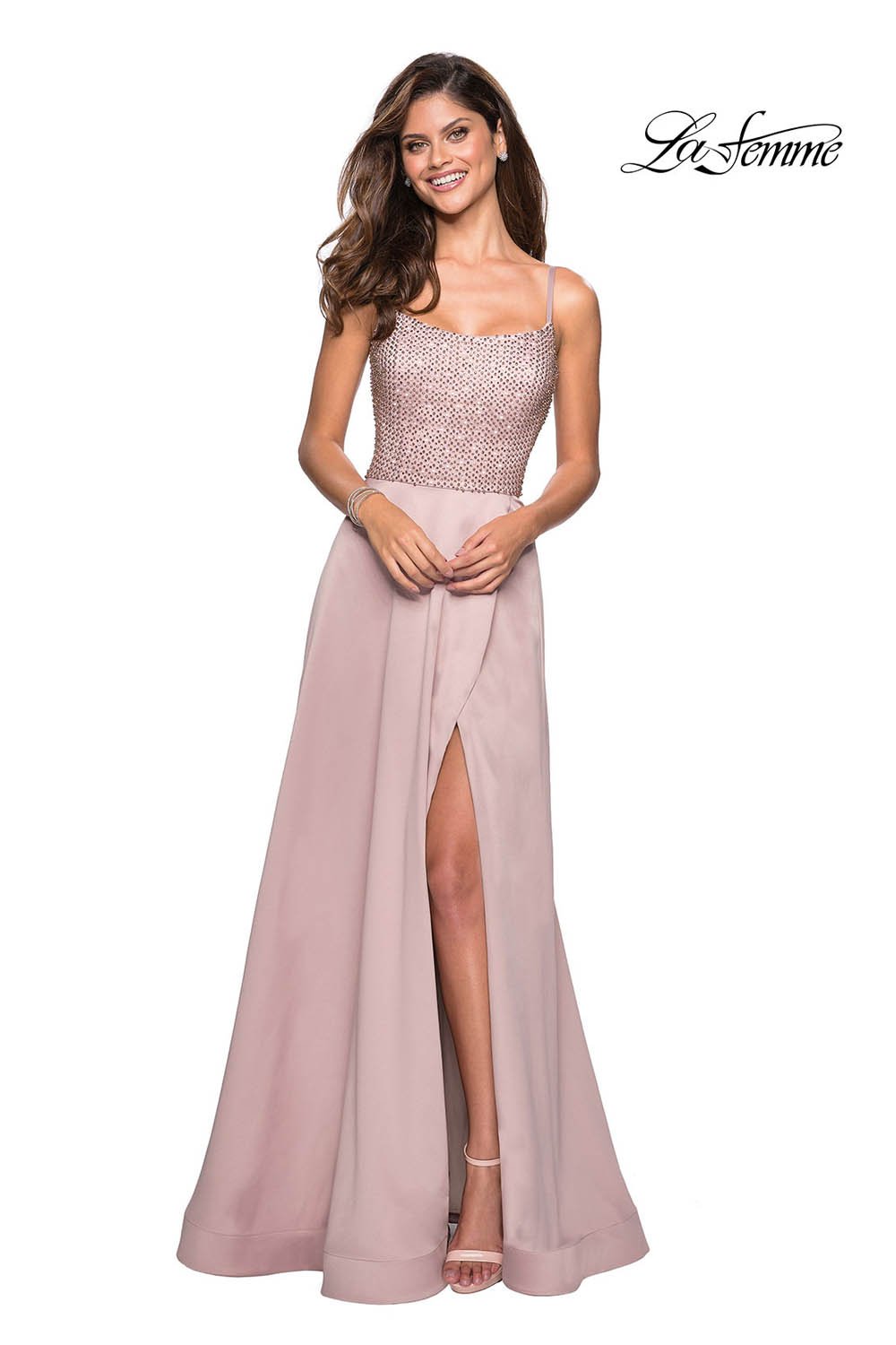 La Femme 27293 Dress - Formal Approach - La Femme Prom Dresses Champagne / 12