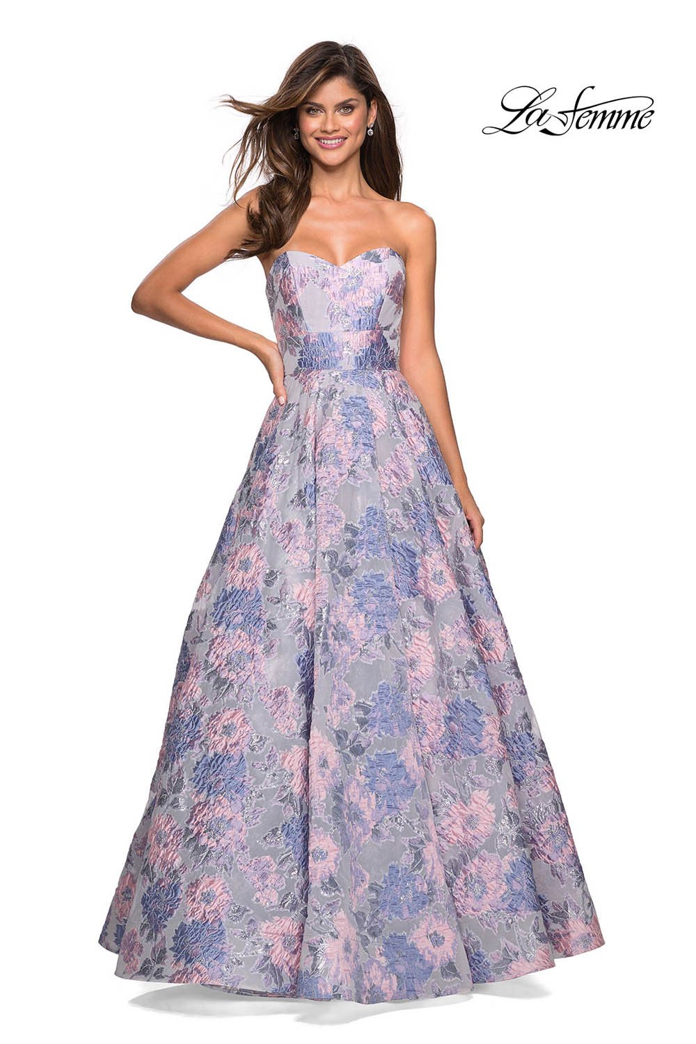 formal approach prom dresses Dress La Femme Multi-Color Wear La Femme 27507 Dress Formal La Femme Prom Ava presley