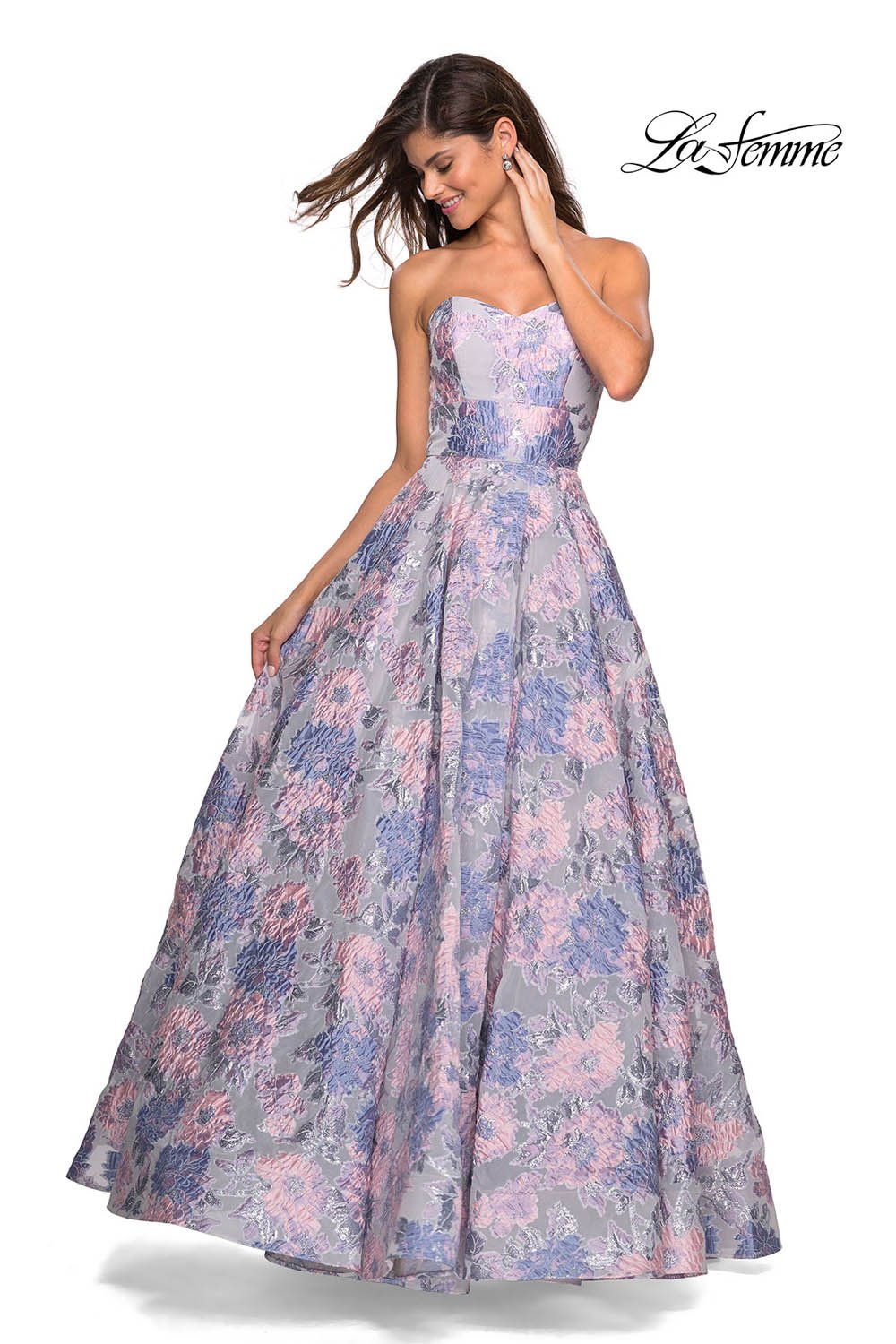 La Femme 27507 prom dress images. La Femme 27507 is available in these colors: Mulighti.