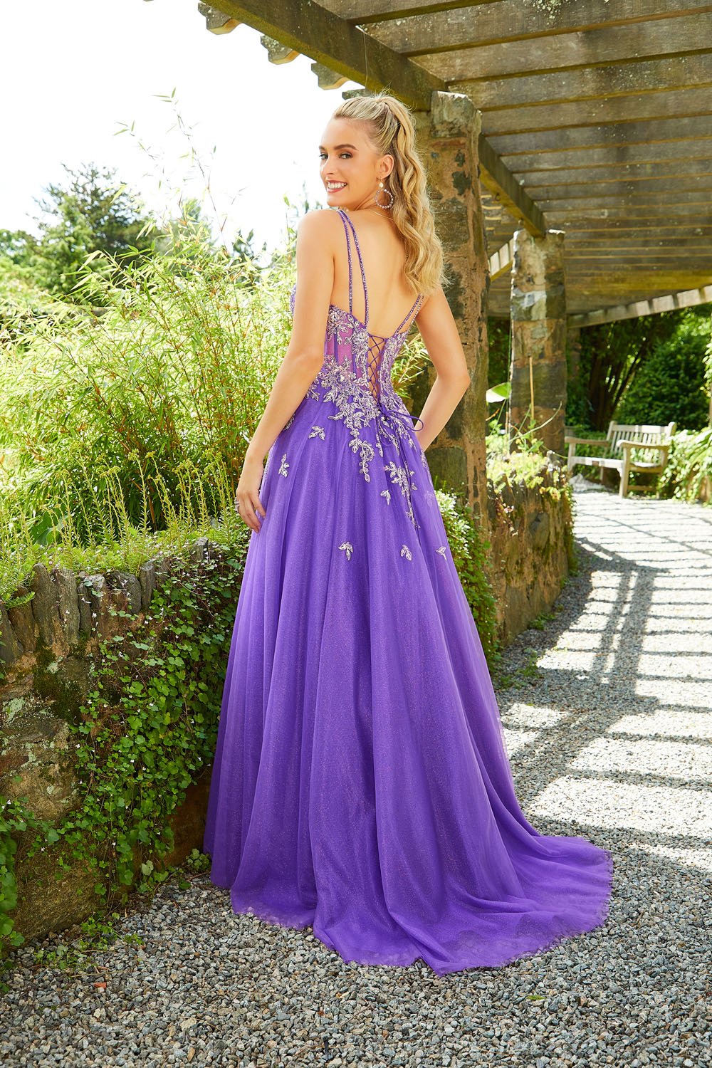 Morilee 47019 prom dress images. Morilee 47019 is available in these colors: Purple, Green, Royal, White.
