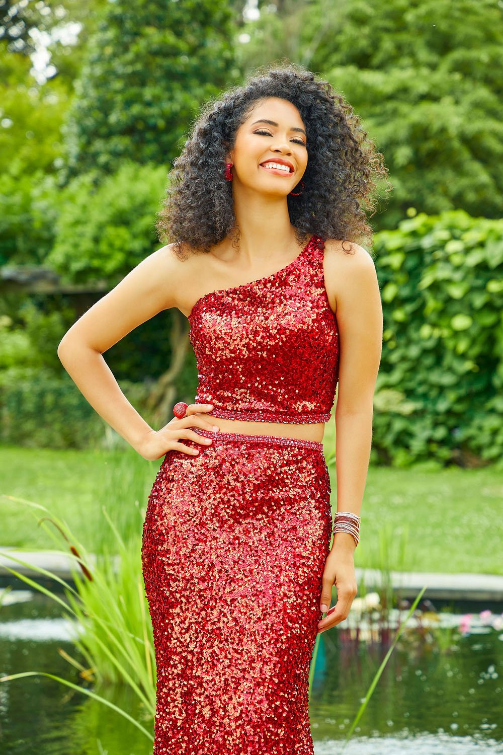 Morilee 47023 prom dress images. Morilee 47023 is available in these colors: Red, Teal, Neon Pink.