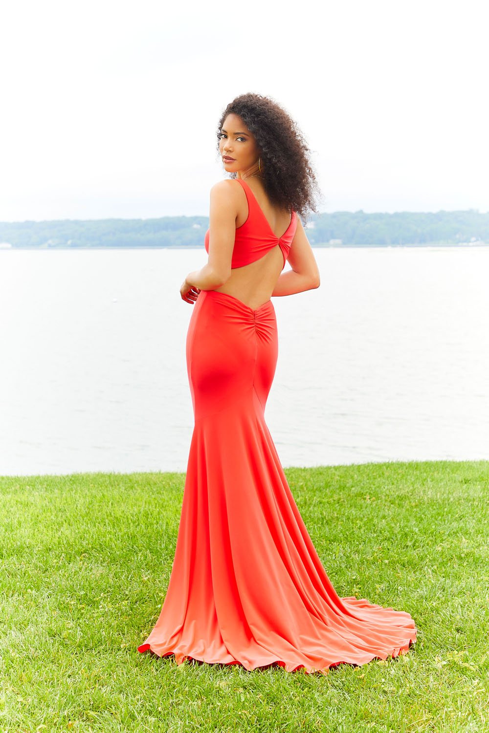 Morilee 47025 prom dress images. Morilee 47025 is available in these colors: Watermelon, Emerald, Royal.