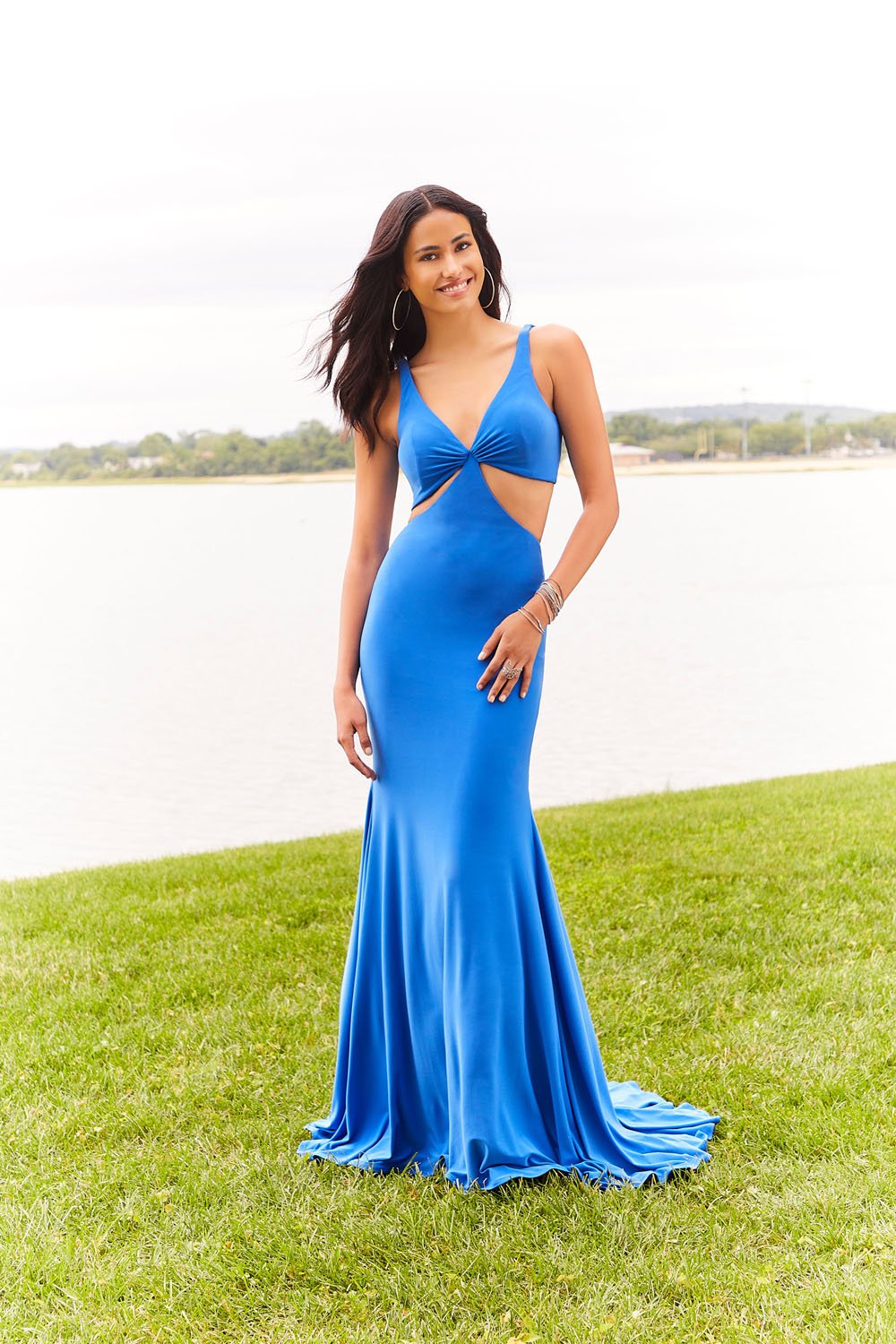 Morilee 47025 prom dress images. Morilee 47025 is available in these colors: Watermelon, Emerald, Royal.