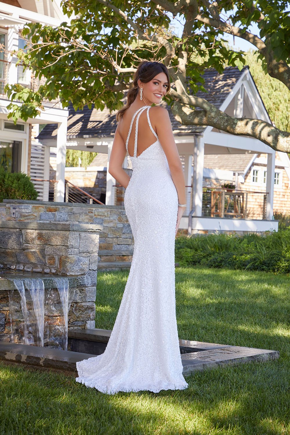 Morilee 47047 prom dress images. Morilee 47047 is available in these colors: White, Pop Rocks, Starburst.