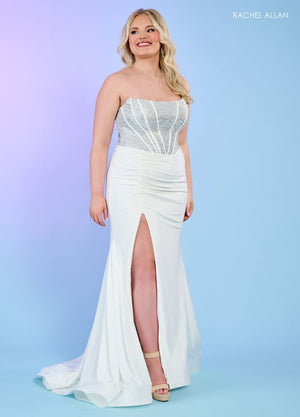 Rachel Allan 70305W prom dress images.  Rachel Allan 70305W is available in these colors: Black, Emerald, Lilac, Red, Royal.