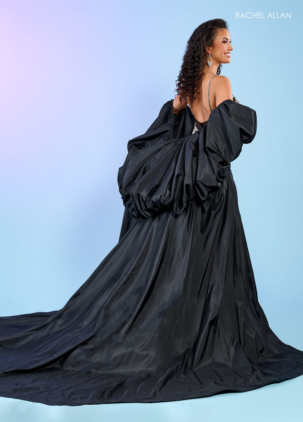 Rachel Allan 70482 prom dress images. Rachel Allan 70482 is available in these colors: Black, Black Pink, Jade, Red.