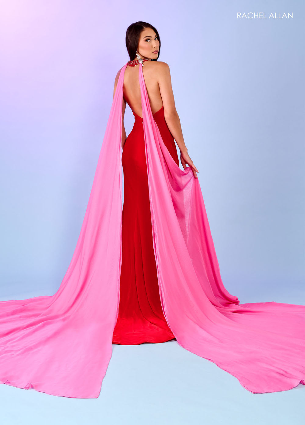 Rachel Allan 70494 prom dress images. Rachel Allan 70494 is available in these colors: Red Fuchsia, Royal Turquoise.