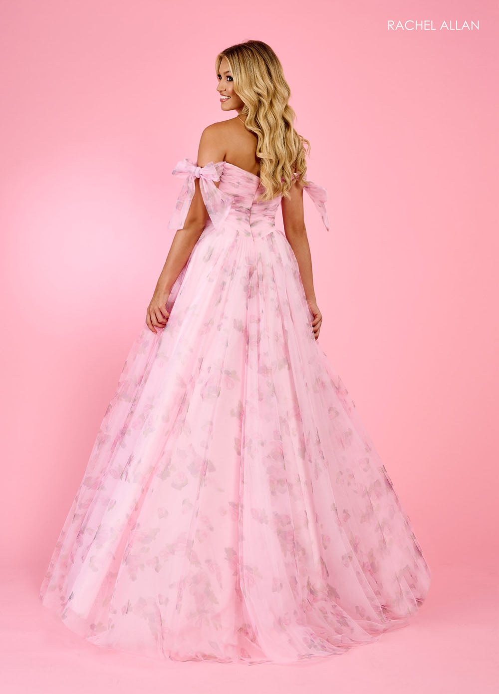 Rachel Allan 70495 prom dress images. Rachel Allan 70495 is available in these colors: Light Blue, Pink, Sage.