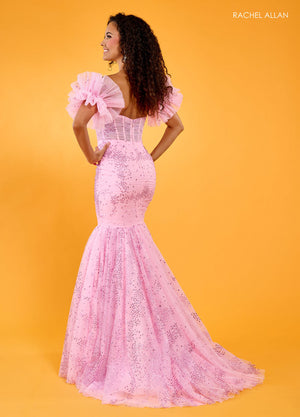 Rachel Allan 70500 prom dress images.  Rachel Allan 70500 is available in these colors: Black, Light Blue, Pink.