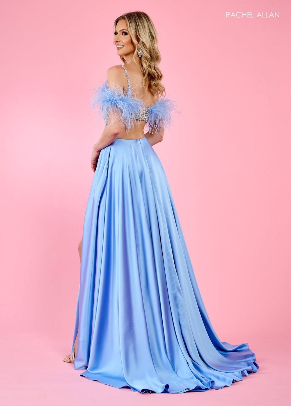 Rachel Allan 70519 prom dress images. Rachel Allan 70519 is available in these colors: Fuchsia, Lime, Periwinkle.