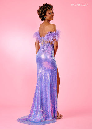 Rachel Allan 70524 prom dress images.  Rachel Allan 70524 is available in these colors: Hot Pink, Lilac, Ocean Blue.