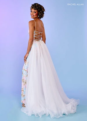 Rachel Allan 70528 prom dress images.  Rachel Allan 70528 is available in these colors: Black, Navy, White Blue Pink.
