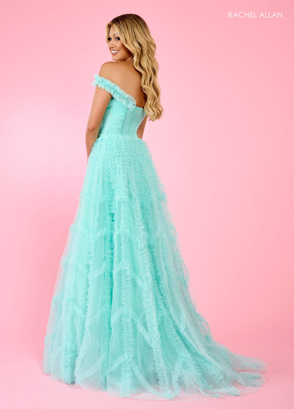 Rachel Allan 70555 prom dress images. Rachel Allan 70555 is available in these colors: Mint, Orchid, Powder Blue.