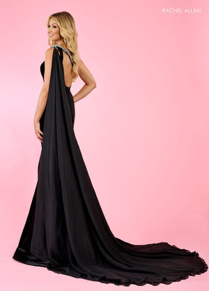 Rachel Allan 70560 prom dress images.  Rachel Allan 70560 is available in these colors: Black, Cobalt.