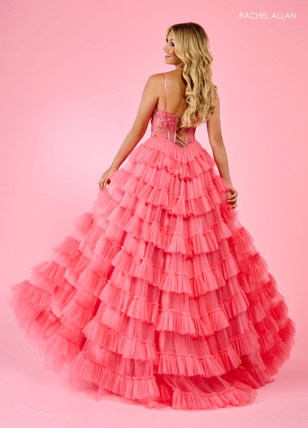 Rachel Allan 70576 prom dress images. Rachel Allan 70576 is available in these colors: Black, Coral, Turquoise.