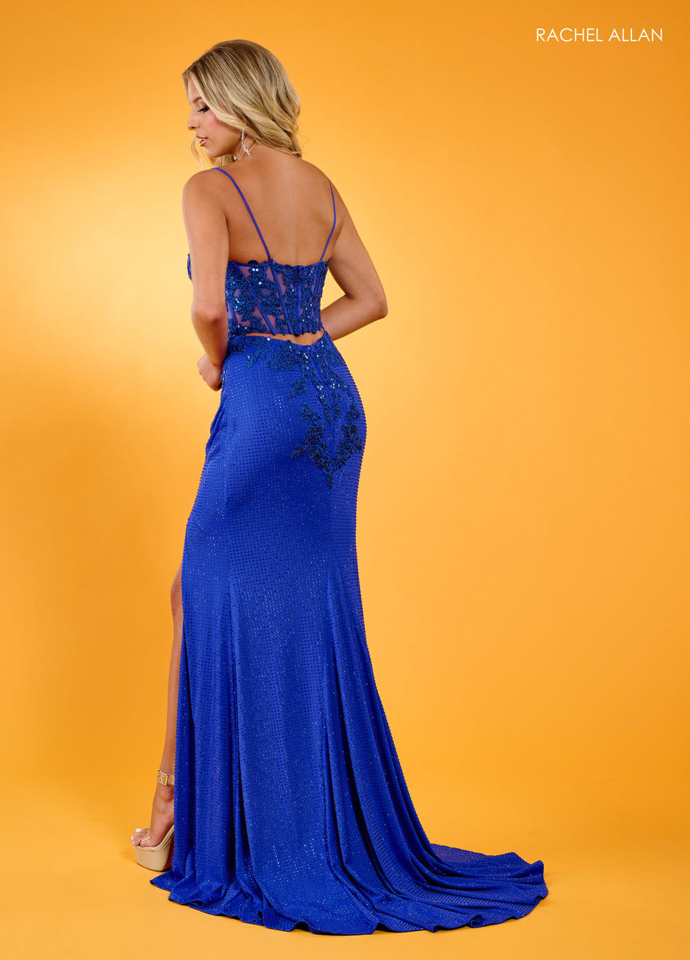 Rachel Allan 70578 prom dress images. Rachel Allan 70578 is available in these colors: Light Blue, Red, Royal.