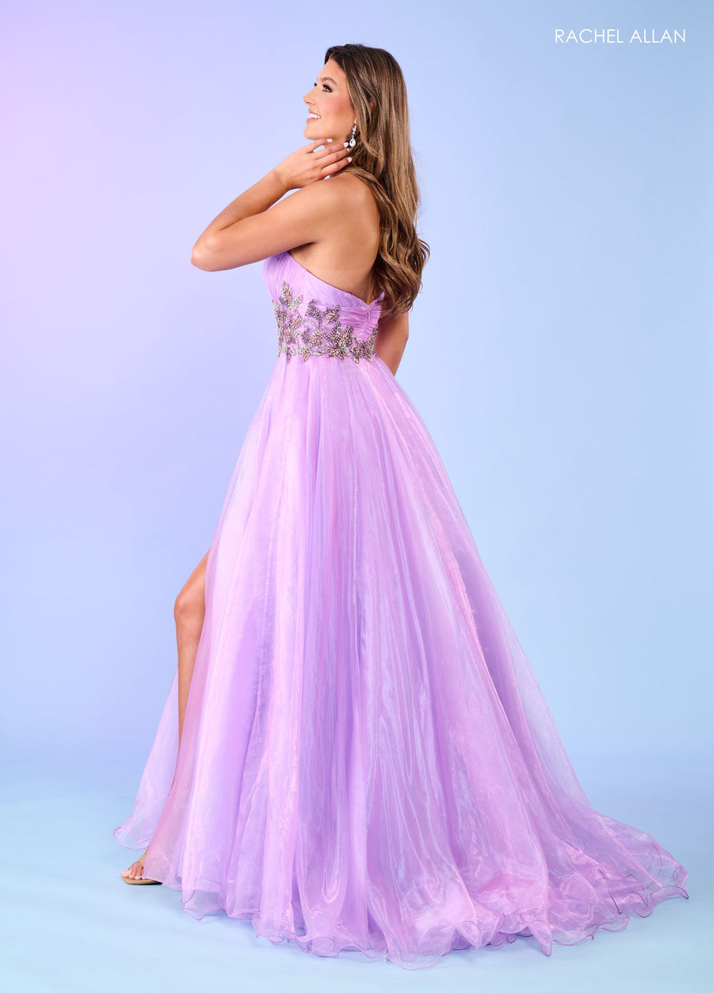 Rachel Allan 70605 prom dress images. Rachel Allan 70605 is available in these colors: Burgundy, Lilac, Royal.