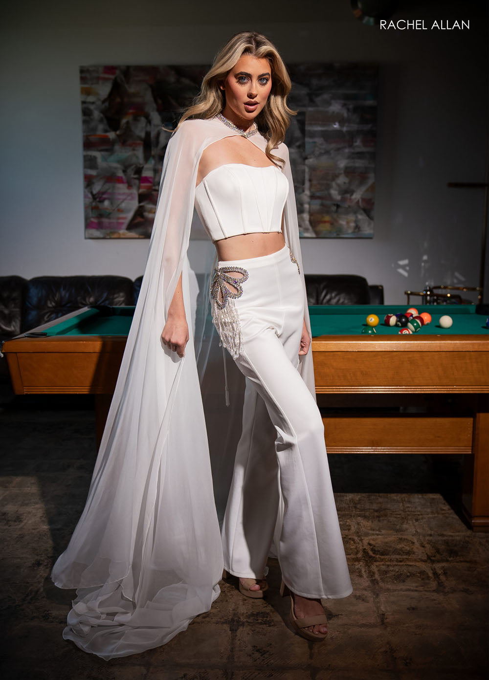 Rachel Allan 70613 prom dress images. Rachel Allan 70613 is available in these colors: Black Fuchsia, White.