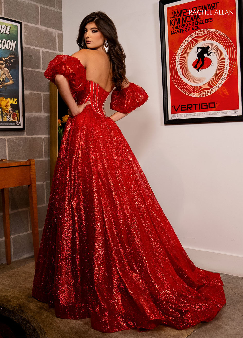 Rachel Allan 70630 prom dress images. Rachel Allan 70630 is available in these colors: Black, Light Blue, Pink, Red.