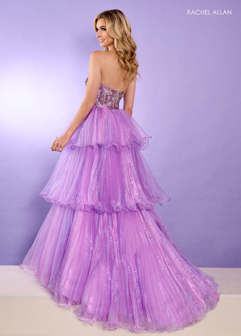 Rachel Allan 70649 prom dress images. Rachel Allan 70649 is available in these colors: Jade, Lilac, Powder Blue.