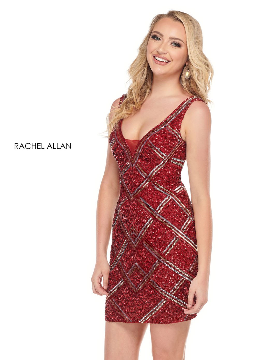 Rachel Allan 30018 prom dress images. Rachel Allan 30018 is available in these colors: Ocean Blue,Burgundy.