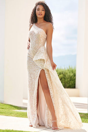 Sherri Hill 54841 prom dress images. Sherri Hill 54841 is available in these colors: Ivory Nude .