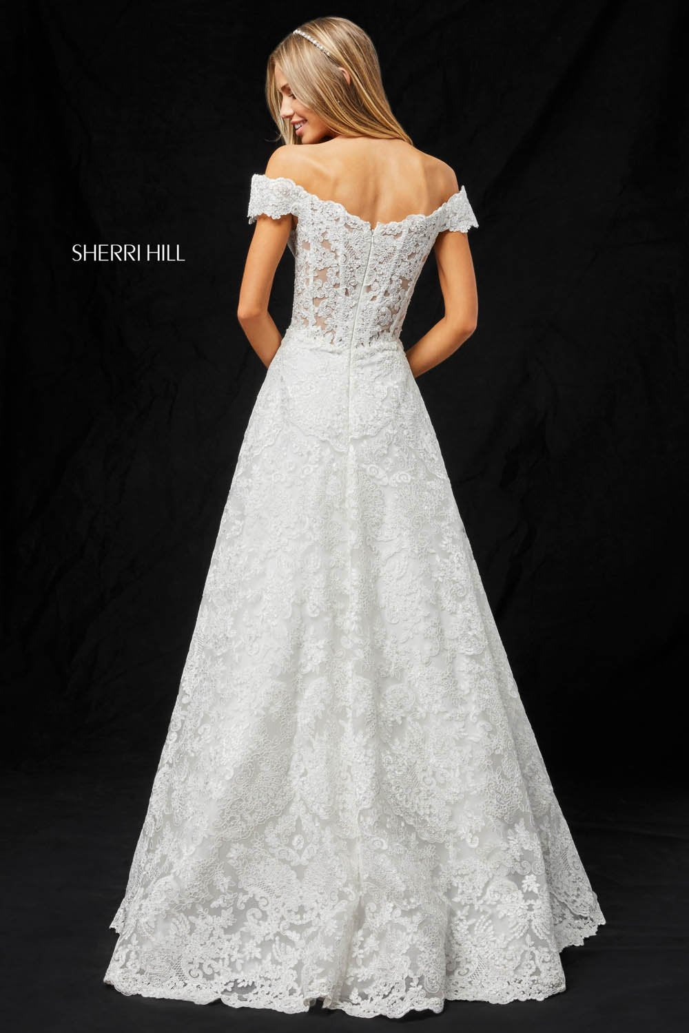 Sherri Hill 51573 prom dress images. Sherri Hill 51573 is available in these colors: Gold, Light Blue, Silver, Black, Ivory.