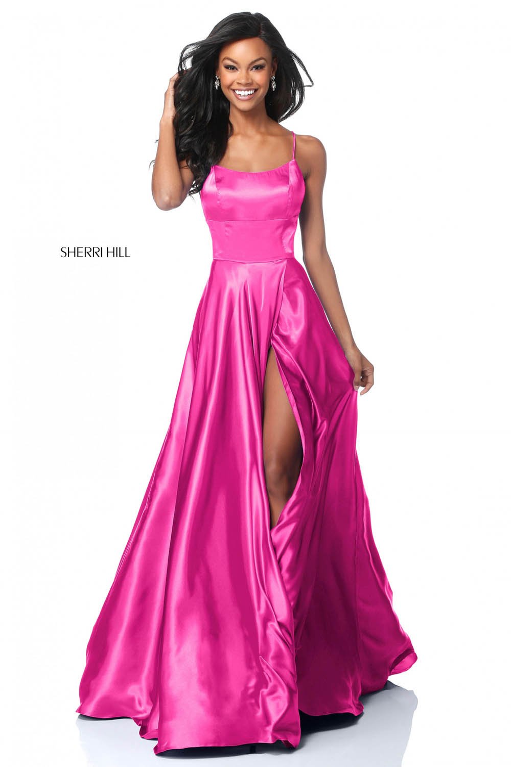 Sherri Hill 51631 prom dress images. Sherri Hill 51631 is available in these colors: Black, Gold, Purple, Gunmetal, Emerald, Ruby, Red, Royal, Fuchsia, Navy, Turquoise, Light Blue, Nude, Light Yellow, Rose.
