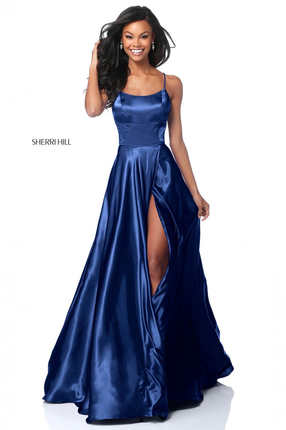 Sherri Hill 51631 prom dress images. Sherri Hill 51631 is available in these colors: Black, Gold, Purple, Gunmetal, Emerald, Ruby, Red, Royal, Fuchsia, Navy, Turquoise, Light Blue, Nude, Light Yellow, Rose.