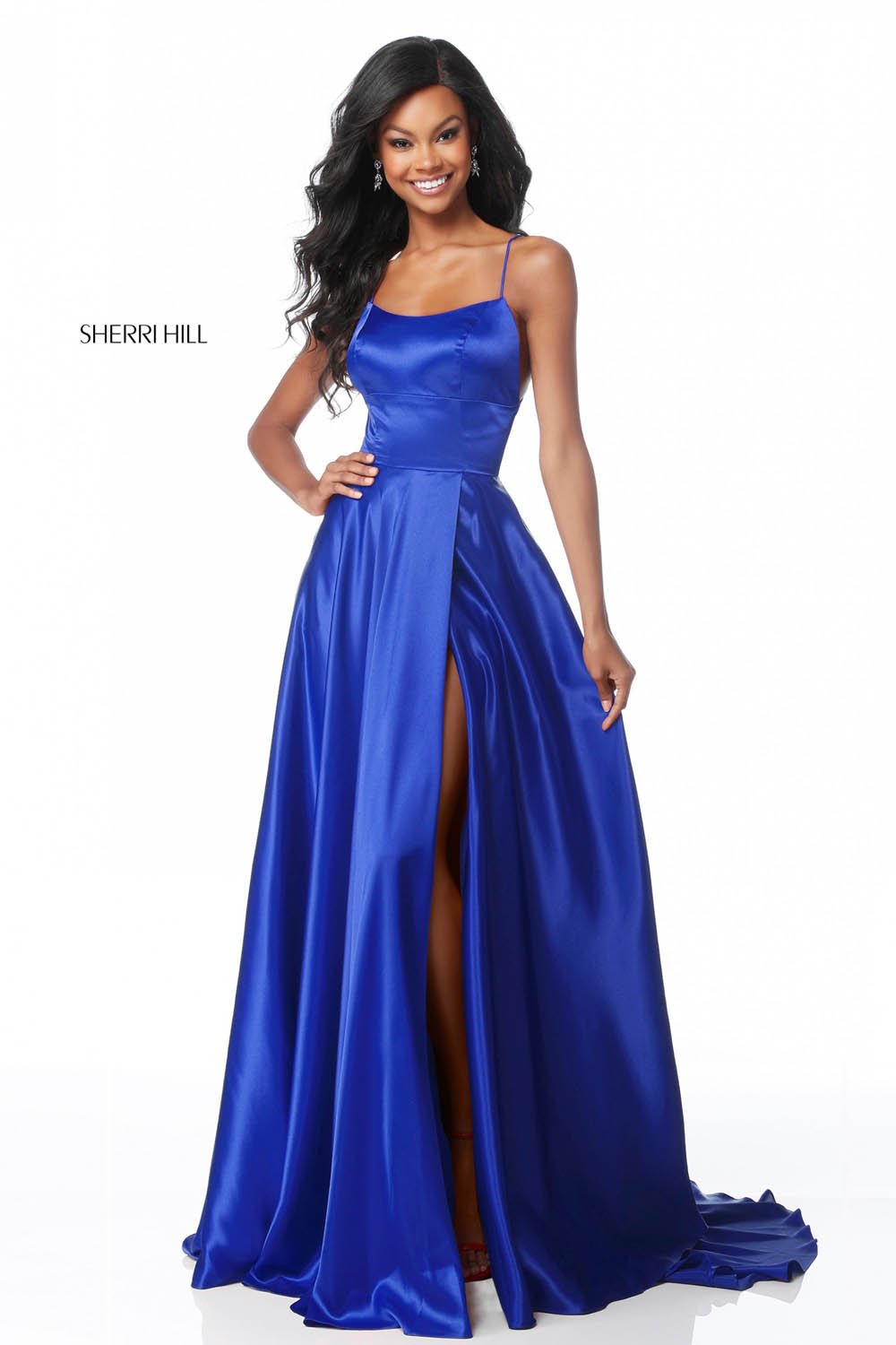 Sherri Hill 51631 prom dress images. Sherri Hill 51631 is available in these colors: Black, Gold, Purple, Gunmetal, Emerald, Ruby, Red, Royal, Fuchsia, Navy, Turquoise, Light Blue, Nude, Light Yellow, Rose.