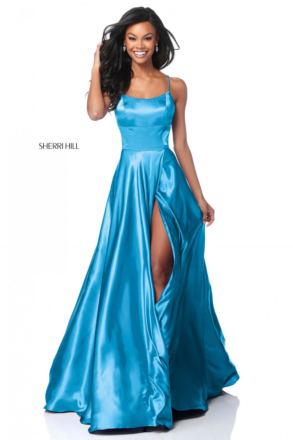 Sherri Hill 51631 prom dress images. Sherri Hill 51631 is available in these colors: Black, Gold, Purple, Gunmetal, Emerald, Ruby, Red, Royal, Fuchsia, Navy, Turquoise, Light Blue, Nude, Light Yellow, Rose.