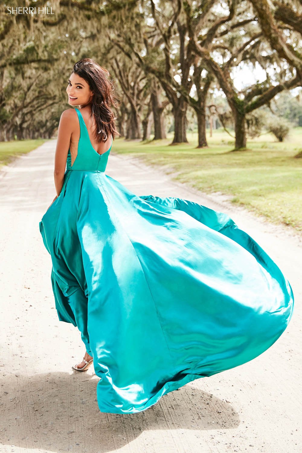 Sherri Hill 52410 prom dress images. Sherri Hill 52410 is available in these colors: Mocha, Red, Royal, Emerald, Wine, Yellow, Light Blue, Navy, Gunmetal, Black, Blue, Teal, Ruby, Rose.