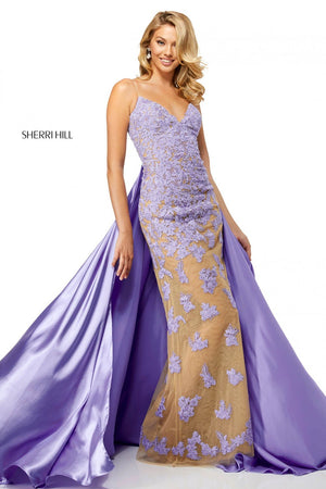 Sherri Hill 52538 prom dress images.  Sherri Hill 52538 is available in these colors: Nude Red, Nude Black, Nude Ivory, Nude Lilac, Nude Magenta, Nude Light Blue, Nude Teal, Nude Wine, Nude Aqua.
