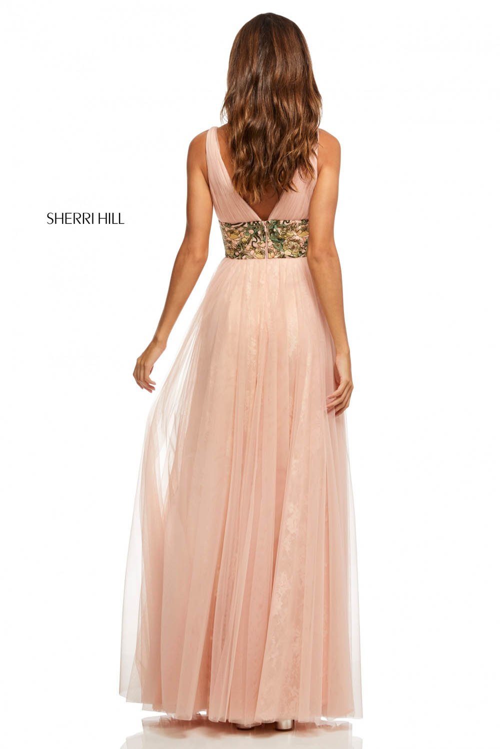 Sherri Hill 52670 prom dress images. Sherri Hill 52670 is available in these colors: Blush Mulighti.