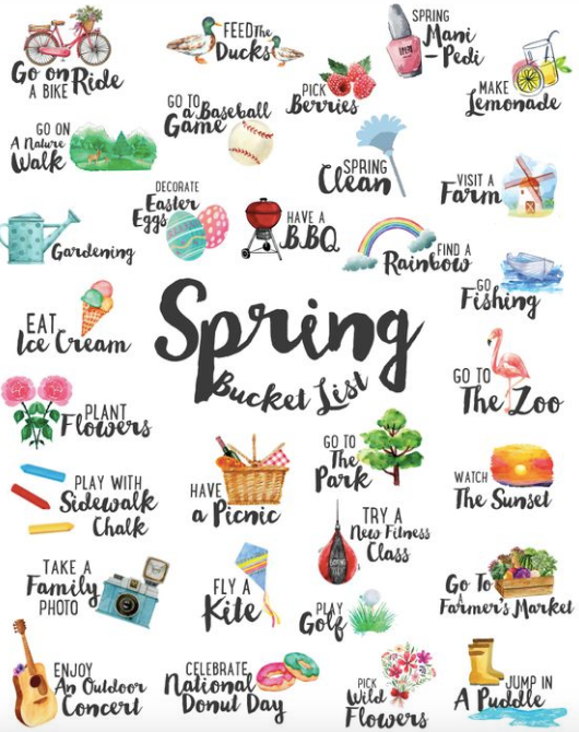 Spring Bucket List