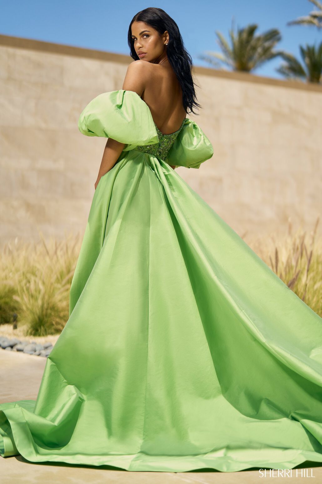 Mahima Mahajan Embroidered Ruffle Gown | Green, Net, Round, Full |  Embroidered gown, Net gowns, Gowns with sleeves
