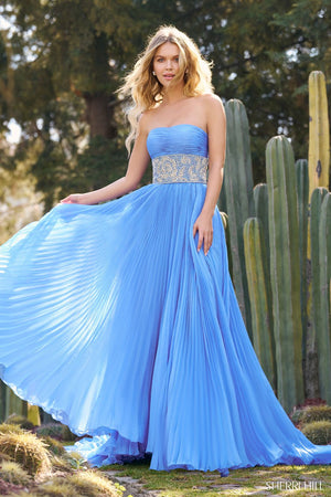 Sherri Hill 55753 prom dress images.  Sherri Hill 55753 is available in these colors: Periwinkle, Red, Royal, Black, Orange, Yellow, Aqua, Light Blue, Blush, Emerald.