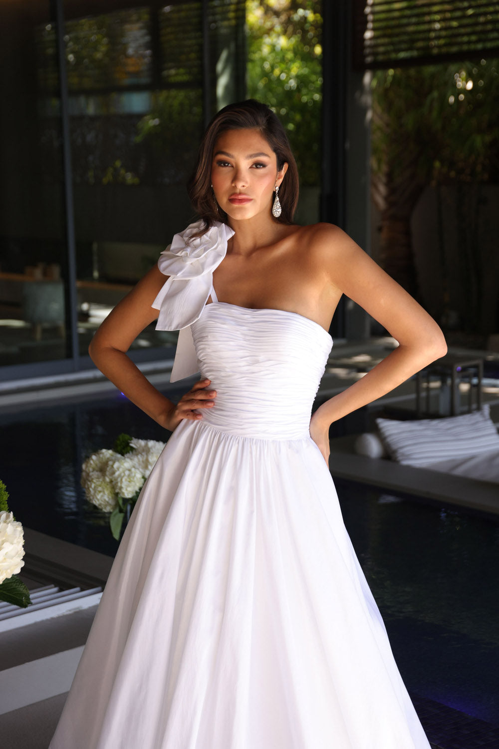 Ava Presley 26524 prom dress images.  Ava Presley 26524 is available in these colors: White, Red, Watermelon, Yellow.